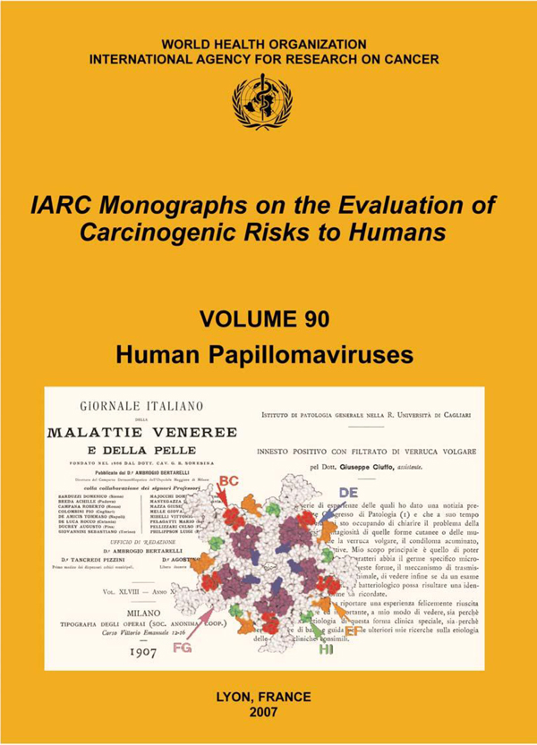 WHO《IARC人类癌症风险评估专著—人乳头瘤病毒》 WHO《IARC人类癌症风险评估专著—人乳头瘤病毒》
